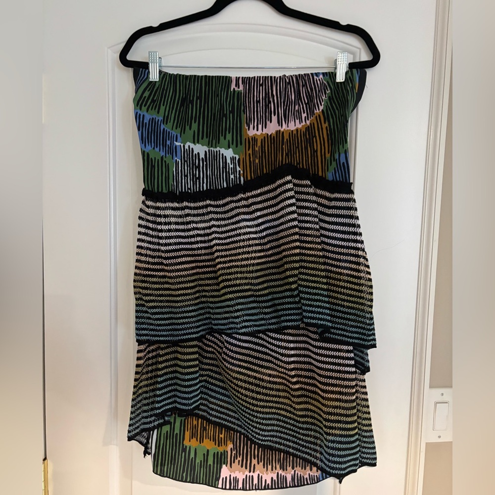 M by Missoni Multicolor Strapless Dress